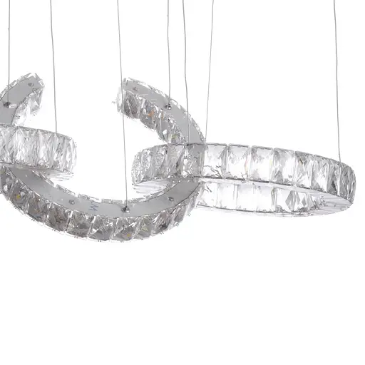 Люстра підвісна Brille кришталева LED 70W WW+NW+CW CH (BL-365S/3) - фото 2