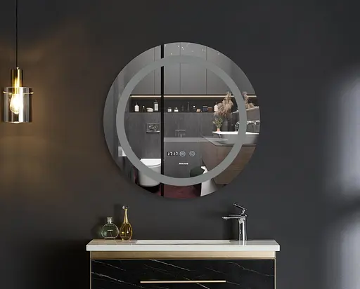 Зеркало Mixxus Plain MC02-60 (часы, LED-подсветка, антизапотевание) MI6012 - фото 3