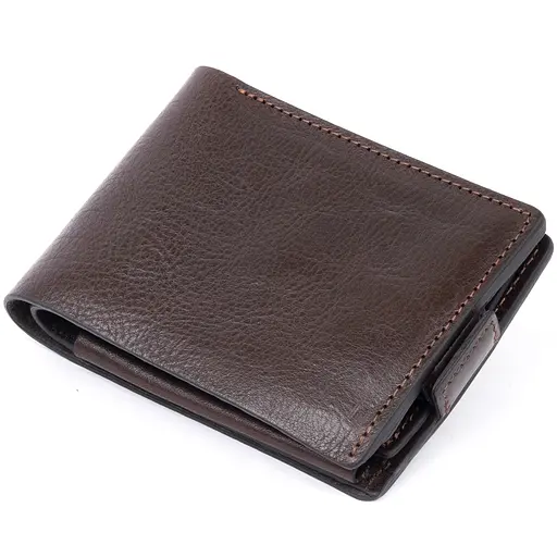 Мужской кожаный кошелек Grande Pelle 9х11.5х3 см acs0015037 - фото 2