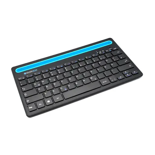 Беспроводная клавиатура для планшета с немецкой раскладкой QWERTZ - черная - фото 4