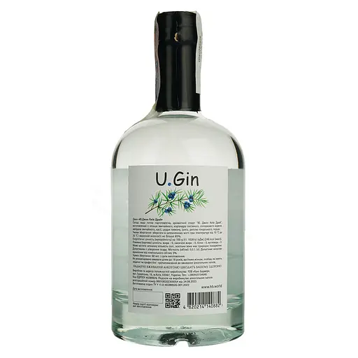 Джин Хані Баджер U.Gin Kyiv Dry 42% 0.5 л - фото 5