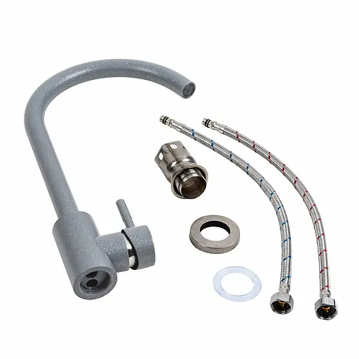 Змішувач для кухні Platinum NS01 (3008A-NA) сірий металік Сірий - фото 2