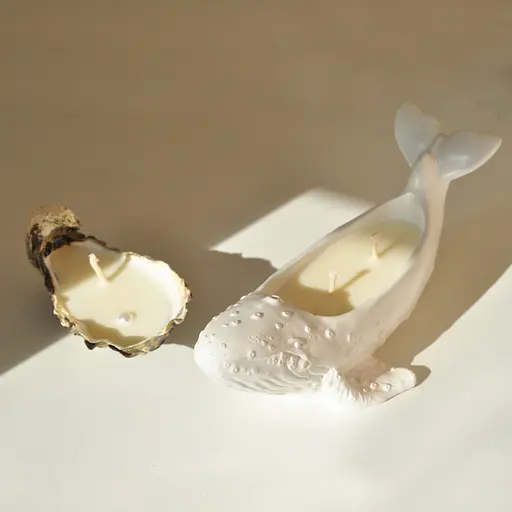 Ароматична свічка в гіпсовому кашпо "Кит" Spokiy SP2375 Білий 100 г - фото 3