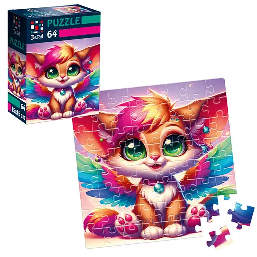 Пазли De.tail Крилате лисеня, 64 деталі, DT1234-03