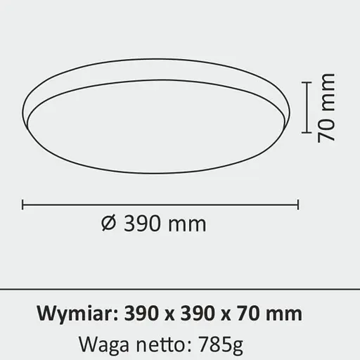 Світильник стельовий Goldlux 314871 Kern Led 1x24 Вт 4000 К 2500 лм IP20 CH - фото 4