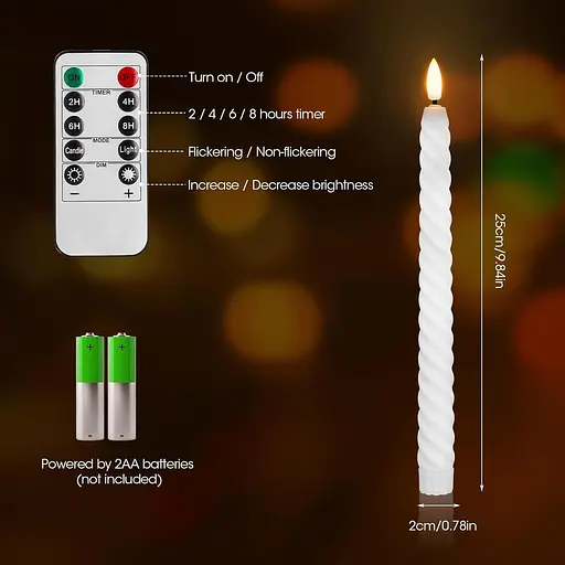 Набор из 6 светодиодных свечей Vehoukli - фото 4