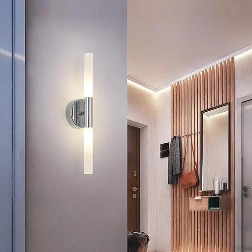 Бра у срібному корпусі Line F YG 368/2 CH - фото 1