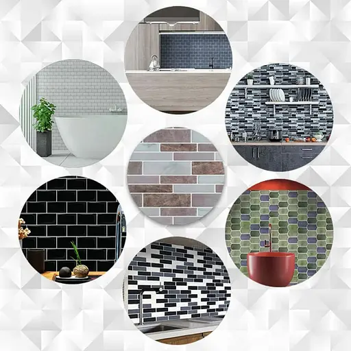 Самоклеящаяся полиуретановая плитка Wall Sticker 305х305х1 мм (D) SW-00001938 - фото 6