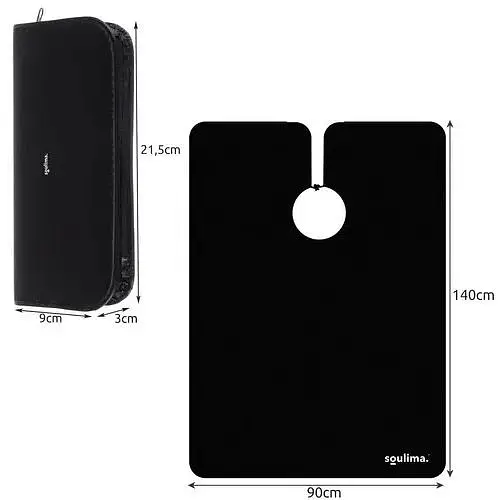 Перукарський набір Soulima 18084, 7 в 1 у футлярі з аксесуарами - фото 7