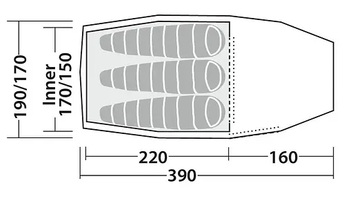 Намет тримісний Robens Sage 3 Pro (130401) - фото 6