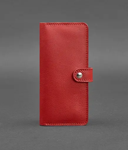 Шкіряне жіноче портмоне 7.0 Червоне - фото 1