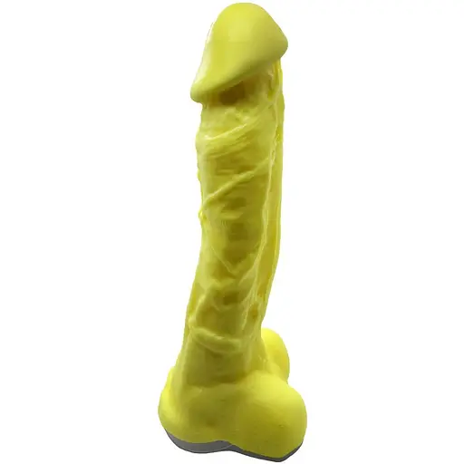 Крафтове мило-член із присоскою Чистий Кайф Yellow Size XL