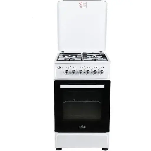 Плита комбінована Castle CPEG-50W (3+1) (біла) - фото 1