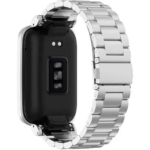 Ремінець-бампер DK для Xiaomi Mi Band 7 Pro Fitlink Steel Watch Band (silver) - фото 2