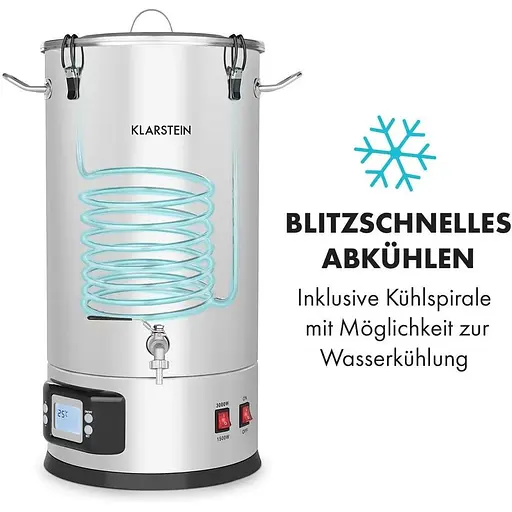 Пивоварня Klarstein Mashfest 35 л 1500/3000 Вт (10033341) - фото 3