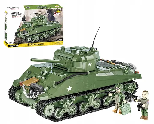 Конструктор COBI танк M4A3 SHERMAN 2570