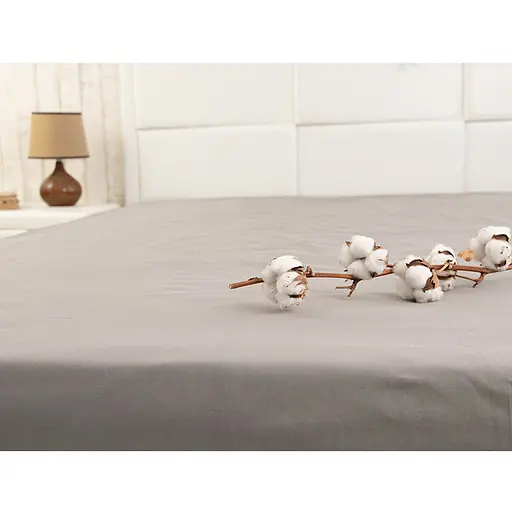 Простирадло Руно на резинці Dark Grey бязь 90х200 см (503.114У_Dark Grey) - фото 5