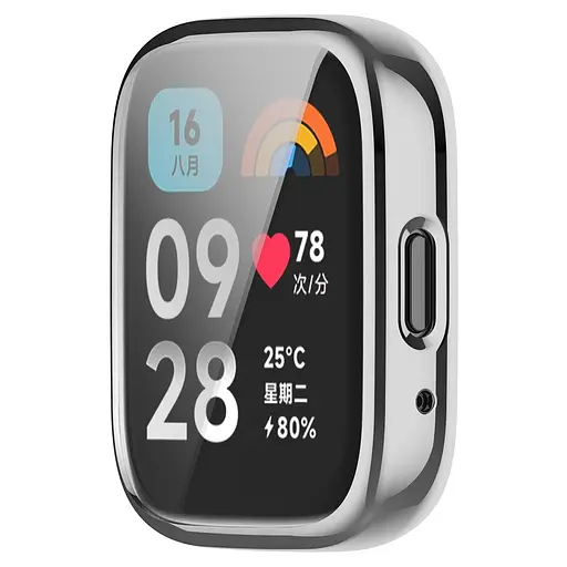 Захисний чохол Tamister для смартгодинника Redmi Watch 3 Active сріблястий - фото 4