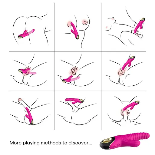 Вібратор-кролик B - Series Joy Eternity, 22.7 см (рожевий) - фото 9