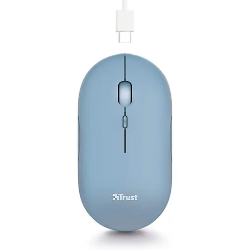 Мишка Trust Puck Wireless/Bluetooth Silent Blue (24126) - фото 4