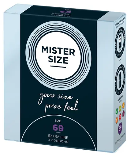 Презервативи Mister Size 69 прозорий 3 шт.