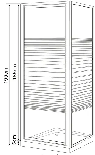 Душова кабіна Eger Frida 90x90 см без піддону 599-151/1, другий, білий - фото 7