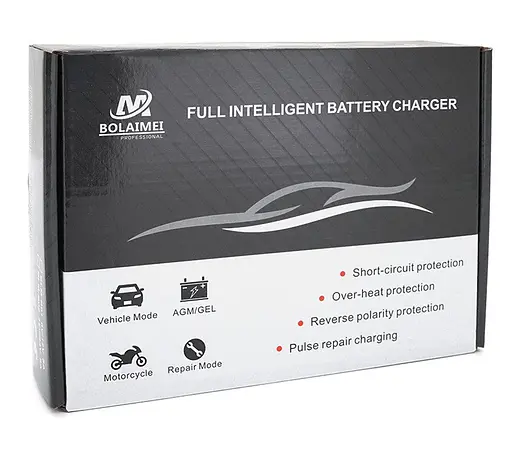 Зарядное устройство для аккумулятора Bolaimei BLMB02 6V/12V 15Ah (MF, WET, AGM, GEL) - фото 4