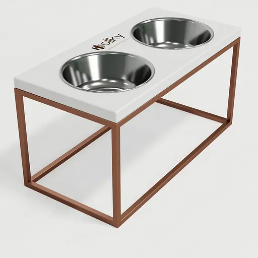 Hollky Base L — миски на підставці для середніх і великих собак (2 × 0,95 л) - фото 4