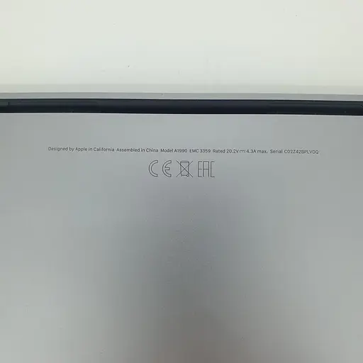 Ноутбук Apple MacBook Pro 15" A1990 Retina (C02Z42BPLVDQ) (i7-9750H/16/256SSD/PRO 555X) - Class B - фото 5