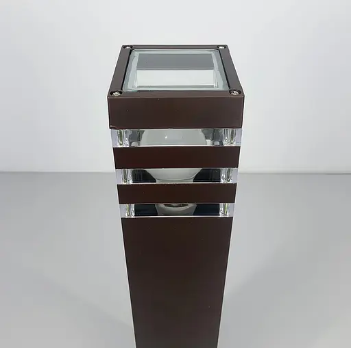 Вуличний ліхтар-стовп в корпусі кольору Coffee 80 см | Line F | Арт. 8024 80CM CF (стовп) - фото 6