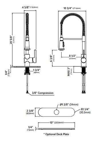 Змішувач для кухні Kraus Britt KPF-1690SFS Нержавіюча сталь - фото 4