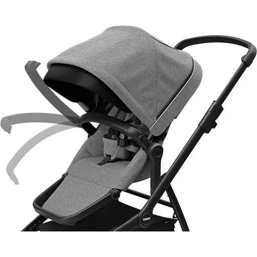 Детская коляска Thule Sleek Black/Grey Melange (TH 11000021) - фото 6