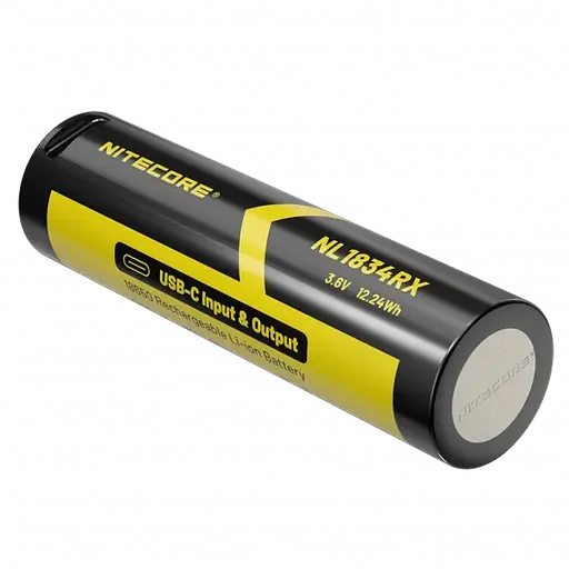 Аккумулятор 21700 + Power Bank Nitecore NL2150RX 5000mAh 8А 3.6V (Черно-желтый) - фото 2