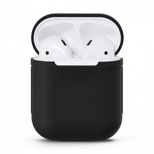Чохол для навушників MAKE Apple AirPods 1/2 Silicone Black