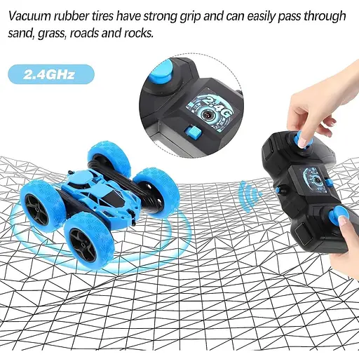 Дитячий гоночний автомобіль VROOMS & WHEELS з дистанційним керуванням, обертається на 360 градусів - фото 7