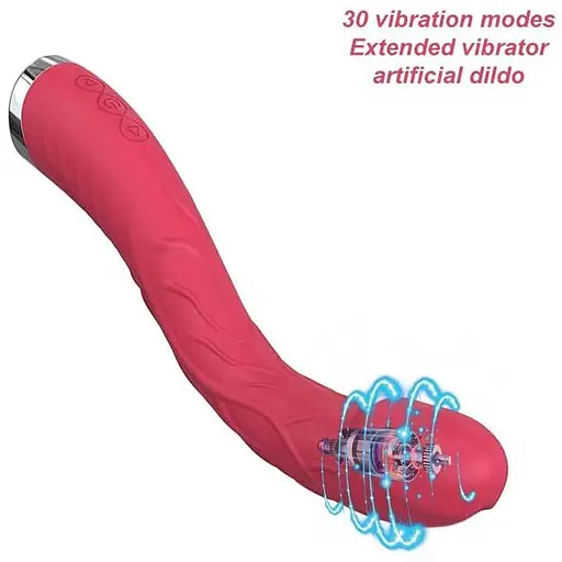 Изогнутый вибратор для стимуляции точки G 30 режимов - фото 2