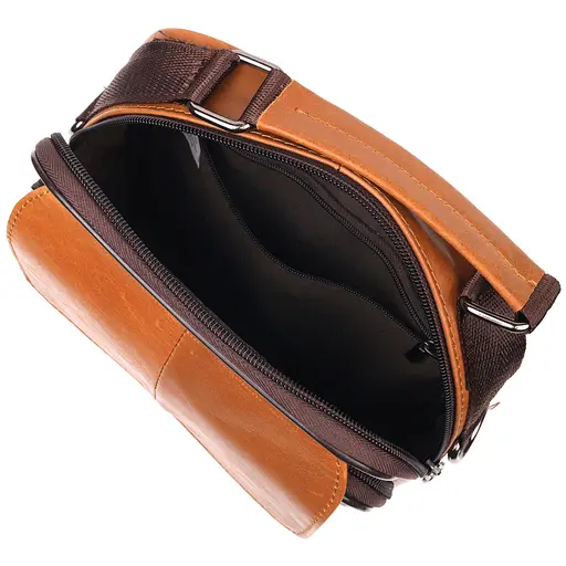 Чоловіча шкіряна сумка Vintage 19х25х5 см sum0022451 - фото 4
