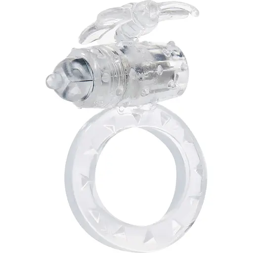 Виброкольцо Toy Joy Flutter Ring 7.5 см прозрачный