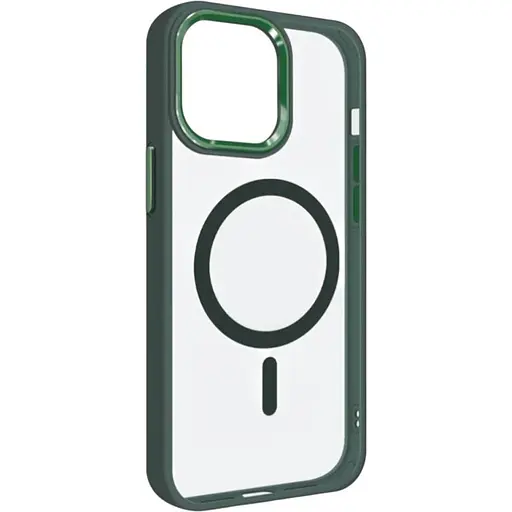Чехол-накладка DK для Apple iPhone 12 Pro Max MagSafe Composite Metal Edge (green)