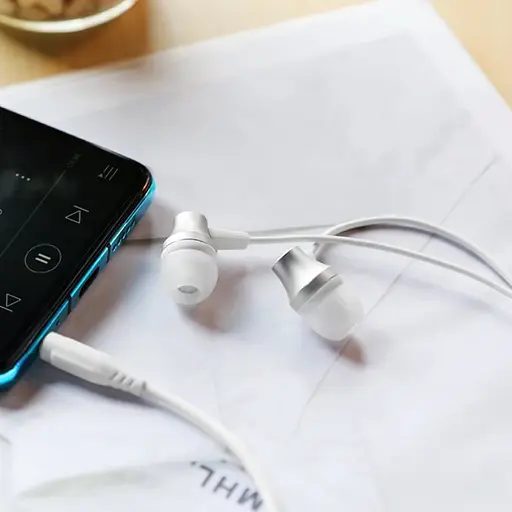 Навушники вакуумні Borofone BM38 сріблясті - фото 2