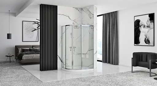 Душевая кабина Rea Look chrom 80x100 REA-K7901, Хром, Универсальная - фото 2