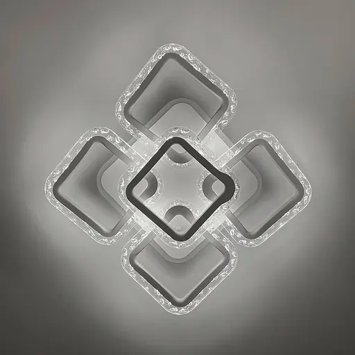 Світлодіодний світильник із RGB підсвіткою у білому корпусі | Арт. A 2517/4+1S RGB WT | Line F - фото 3