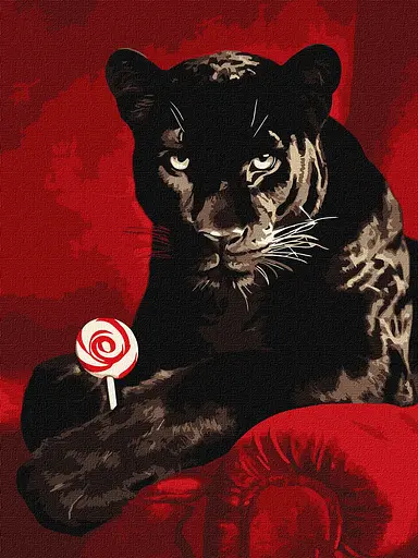 Набір для розпису по номерах Солодкий погляд, Ideyka, 30x40 см, КНО6727