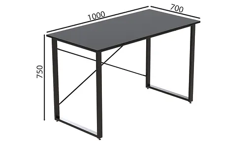 Комп'ютерний стіл Дейв 75x100x70 чорний ДСП Сосна Кембра 32мм FRD-102002 - фото 4