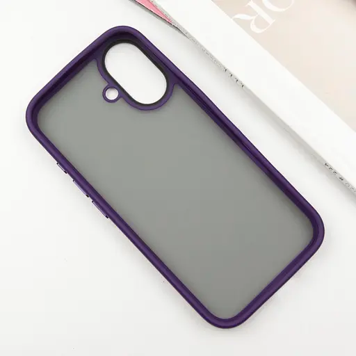 Чохол Epik TPU+PC Metal Buttons для Apple iPhone 16, 6.1 Темно-Фіолетовий - фото 4