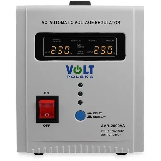 Стабилизатор напряжения Volt Polska AVR 2000VA 8-11% - фото 2
