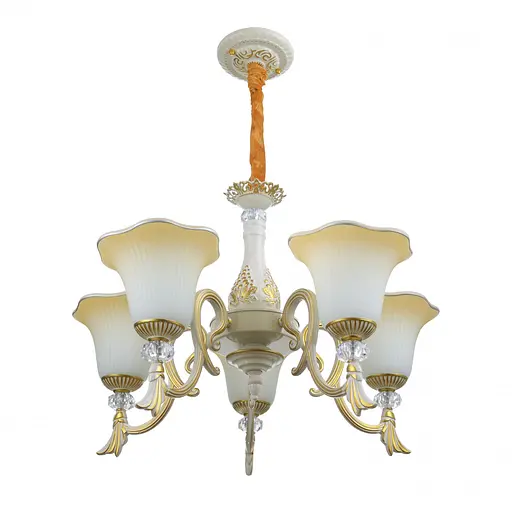 Люстра підвісна Brille прованс E27 60W WH (BKL-685S/5)