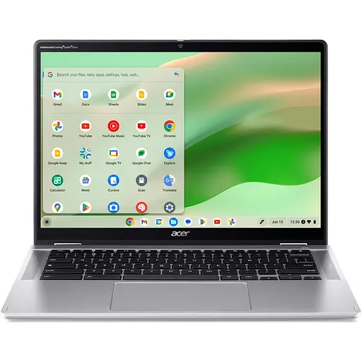 Acer Ноутбук Chromebook Spin CP314-2HN 14" WUXGA IPS Touch, Intel i3-N305, 8GB, F256GB, UMA, ChromeOS, серебристый