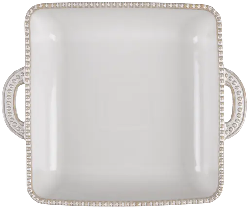 Форма Limited Edition Allegra Biege квадратна кам'яна кераміка 26.5х22х5.5 см (GJH011-26-2-129) - фото 3