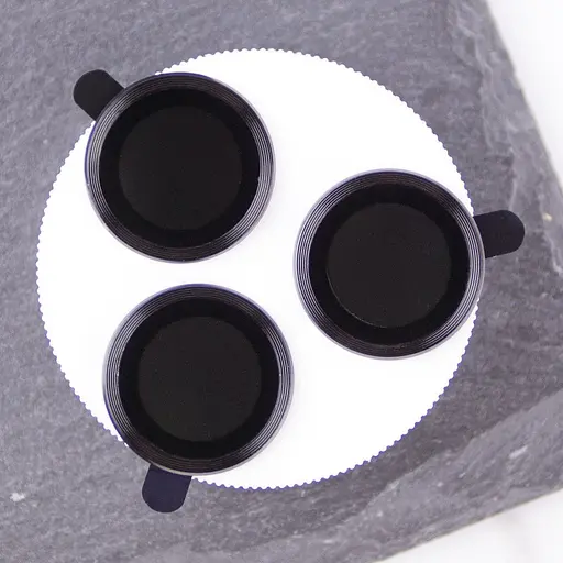 Защитное стекло Epik Metal Classic на камеру в упаковке для Apple iPhone 16 Pro 6.3/16 Pro Max 6.9 Черный/Black - фото 2